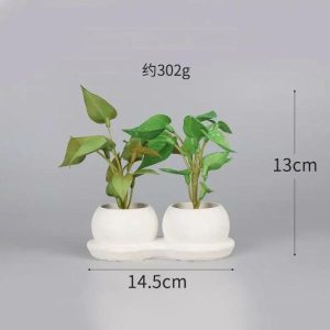 Bonsai Set | Artificial Sweet Potato Leaf Handle Combination Potted Plant Bonsai Bonsai Set