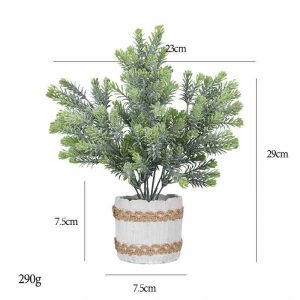 Desktop Bonsai(M) | Artificial Elevated Frost Hanging Nine Story Tower Cylindrical Cement Potted Plant Bonsai Desktop Bonsai(M)