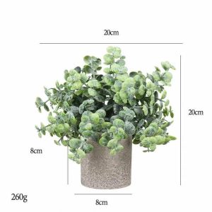 Desktop Bonsai(M) | Artificial Frost Hanging Duckweed Cylindrical Pulp Potted Plant Bonsai Desktop Bonsai(M)