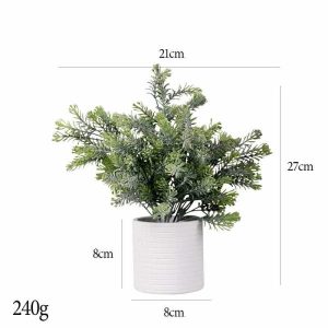 Desktop Bonsai(M) | Artificial Tall Frost Hanging Nine Story Tower Lattice Cylindrical Pulp Potted Plant Bonsai Desktop Bonsai(M)