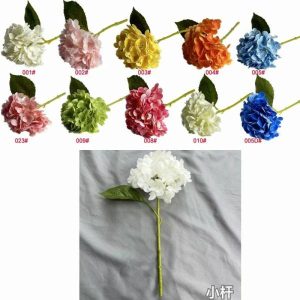 Hydrangea | Artificial Small Branch Square Embroidered Ball Artificial Flower Hydrangea