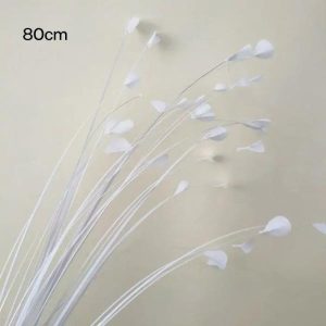 Other Flower | 40 Beautiful Artificial Colored Peacock Grass White Artificial Flower Other Flower