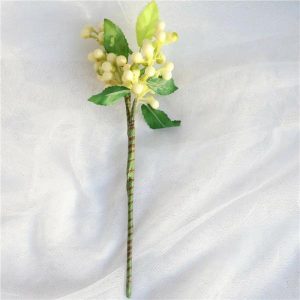 Other Flower | Artificial Red Pulp Fruit Branch Blue Christmas Decoration Artificial Flower Other Flower