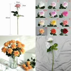 Rose | Artificial Small Angle Rose With A Tactile Feel Artificial Flower Rose