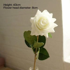 Rose | Single Artificial Flower With Moisturizing Touch Rose Artificial Flower Rose