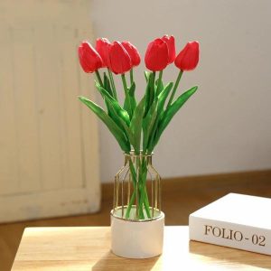 Tulip | Short Branch Pu Tulip Creative Ornaments Artificial Flowers Artificial Flower Tulip