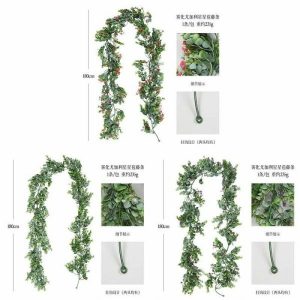 Hanging & Wreath | Artificial Nebulized Eucalyptus Star Bract Vine Artificial Plants Hanging & Wreath