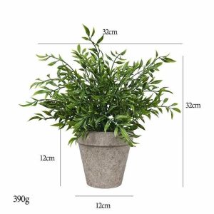 Desktop Bonsai(M) | Artificial Nantian Bamboo Double Layer Densification New International Pulp Potting Plant Bonsai Desktop Bonsai(M)