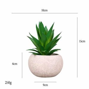 Succulents Bonsai | Artificial Pineapple Head Round Ball Pulp Potted Plant Bonsai Succulents Bonsai